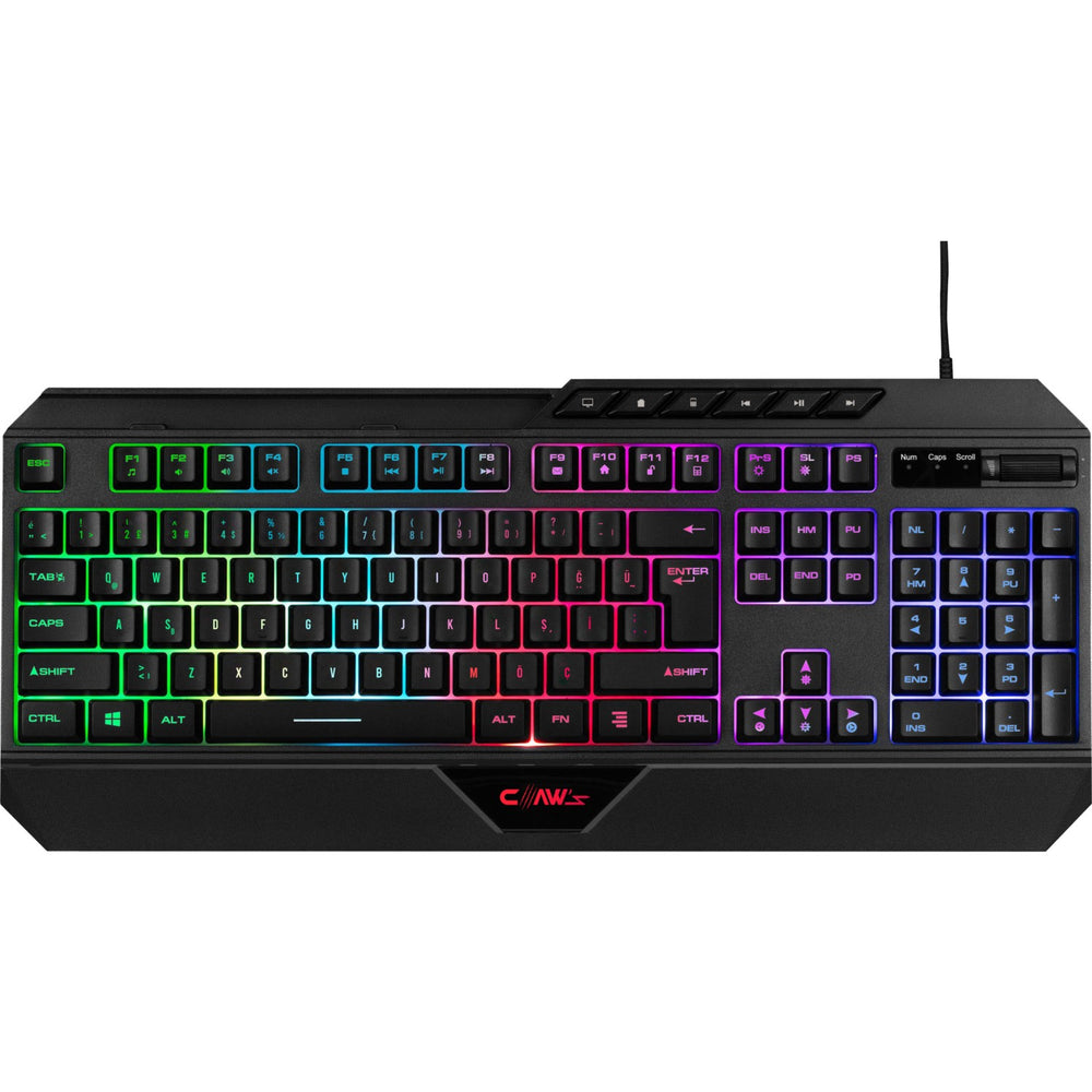 Claw's Nexus K1 Membran RGB Gaming Kablolu Klavye