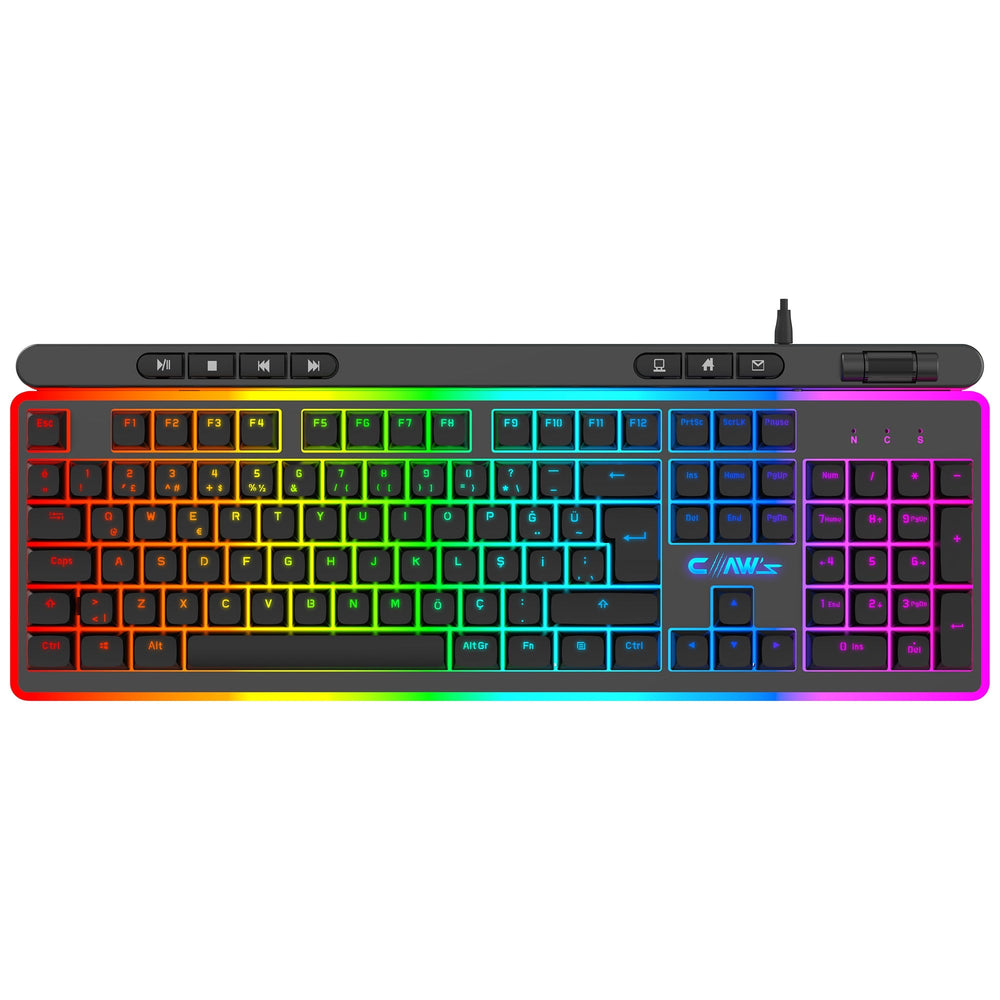 Claw's Nova K1 Membran Makrolu RGB Gaming Kablolu Klavye