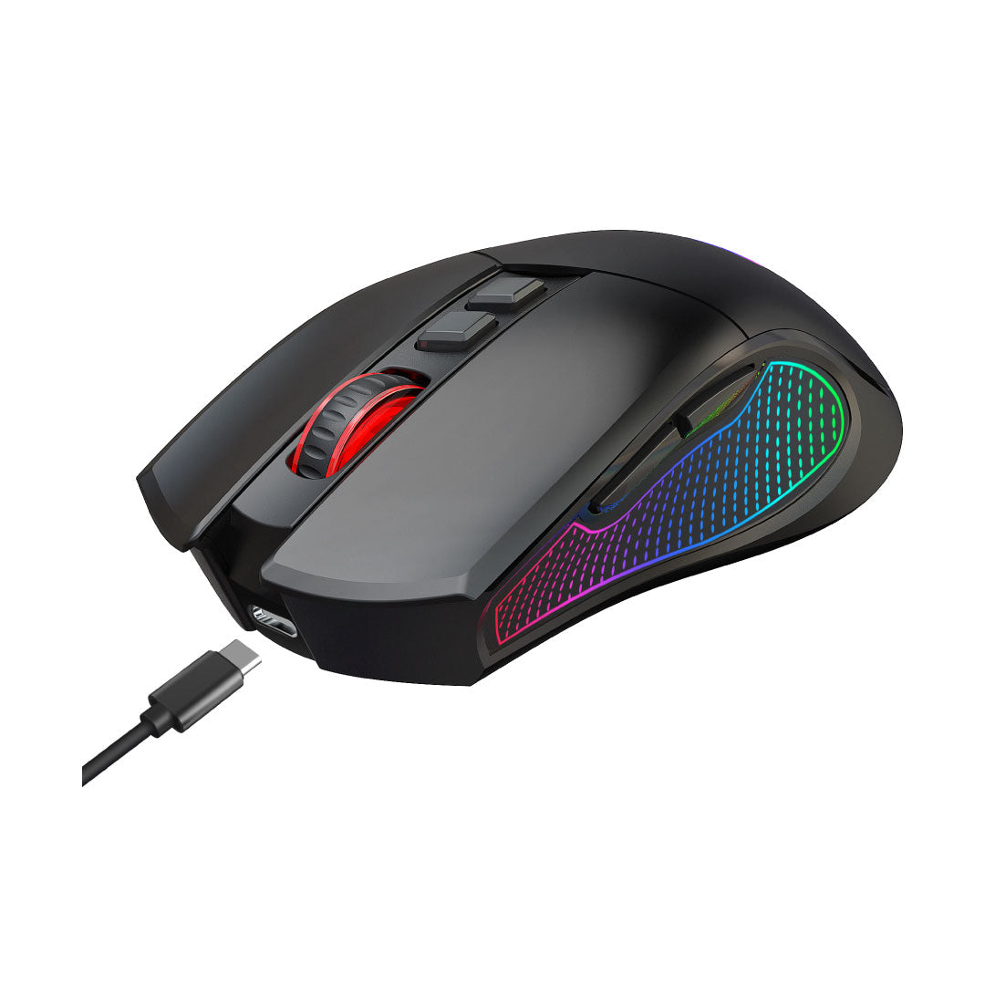 Claw's Crossfire Air V1 10000 Dpi Makrolu RGB Kablosuz Gaming Mouse