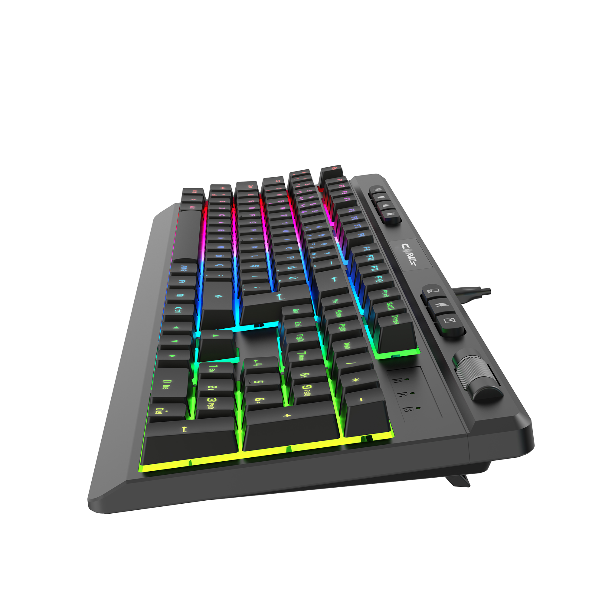 Claw's Crossfire K1 Membran Makrolu RGB Gaming Kablolu Klavye